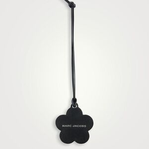Marc Jacobs Black Floral Leather Bag Charm